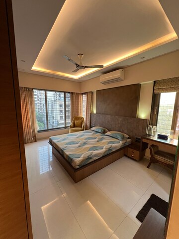 Bedroom in 3 BHK Apartment at Juhu Gulmohar CHS, Vile Parle West – for Rent