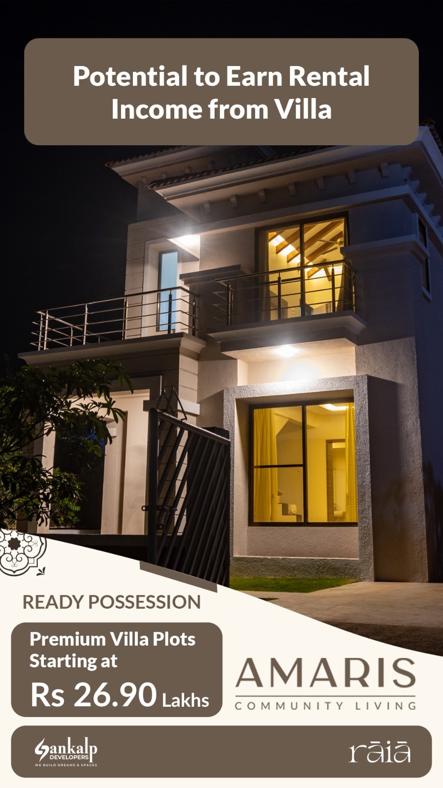 1 BHK Villa For Sale in Amaris , Shahapur 