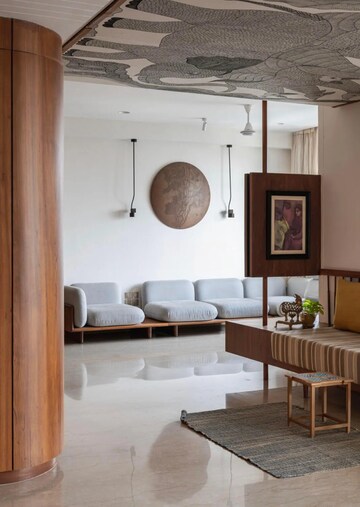 Living Room in 5 BHK Apartment at Lodha The Park, Worli – for Rent