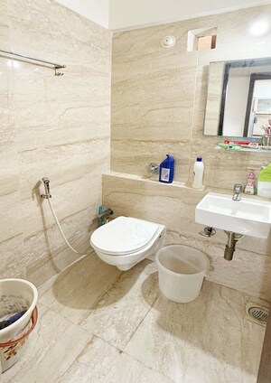 Bathroom in 2 BHK Apartment at Nakshatra Arena, Majiwada – for Sale