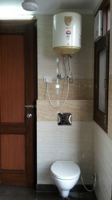 Bathroom in 3 BHK Builder Floor at East of Kailash Block-B RWA, East Of Kailash – for Rent