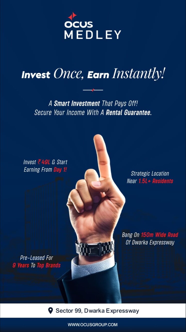 Master Plan, ocus-medley Commercial Showroom 266 Sq.Ft. In Sector 99 Gurgaon 8477081