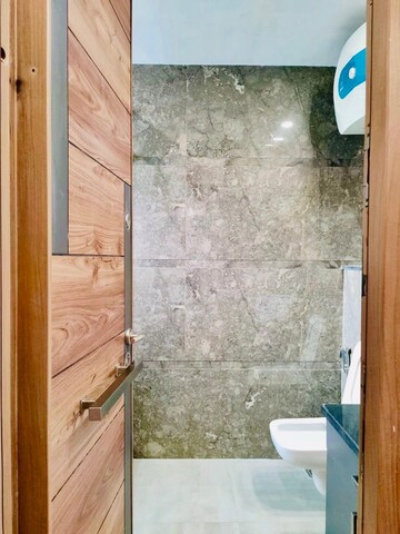 Bathroom in 4 BHK Builder Floor at Ansal Sushant Lok I, Sector 43 – for Rent