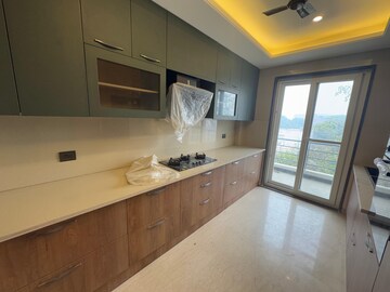 Kitchen in 4 BHK Builder Floor at Ansal Sushant Lok I, Sector 43 – for Rent