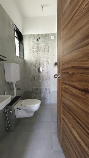Bathroom in 1 BHK Apartment at K M Horizon Palms, Owale – for Rent