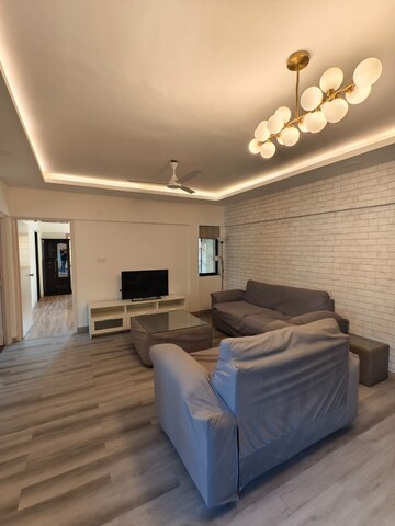 Living Room in 3 BHK Apartment at Gera Emerald City, Kharadi – for Rent