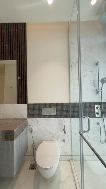 Bathroom in Studio Apartment at Bhartiya Leela Residences, Thanisandra Main Road – for Sale