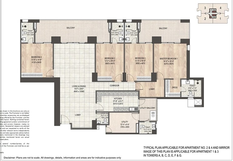 Balcony, dlf-privana 4 Bedroom 3500 Sq.Ft. Apartment In Sector 76 Gurgaon 8478174