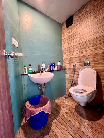 Bathroom in 1 BHK Apartment at Lodha Crown Quality Homes, Majiwada – for Sale