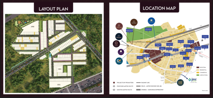 Master Plan, jms-the-nation 3.5 Bedroom 1745 Sq.Ft. Apartment In Sector 95 Gurgaon 8478600