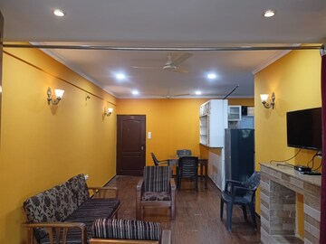 Living Room in 2 BHK Apartment at Tingre Nagar – for Rent
