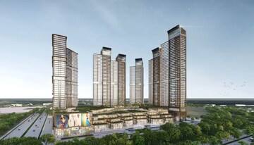 Living Room in 5 BHK Apartment at M3M The Cullinan, Sector 94 – for Sale