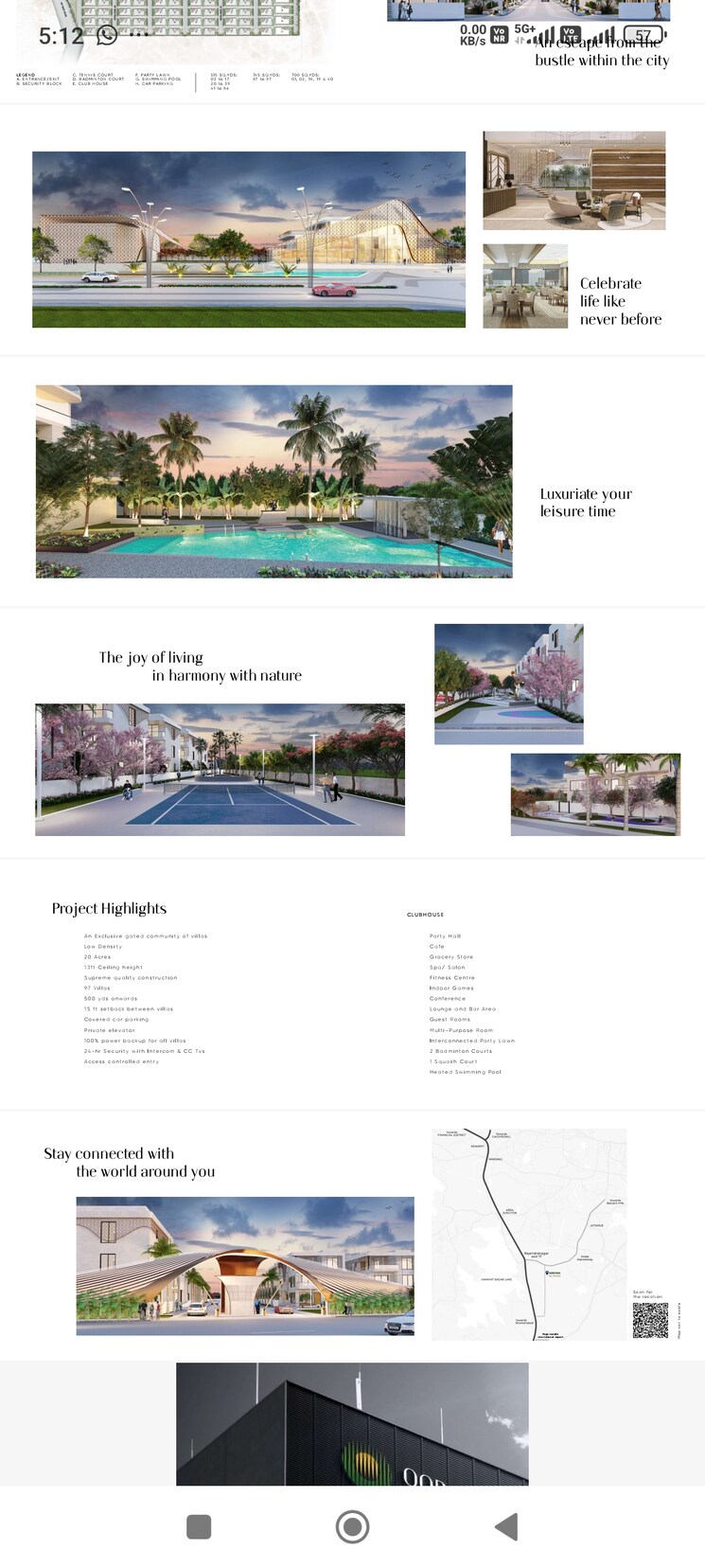 Master Plan, oorjita-armonia 5 Bedroom 5043 Sq.Ft. Villa In Budwel Hyderabad 8478813