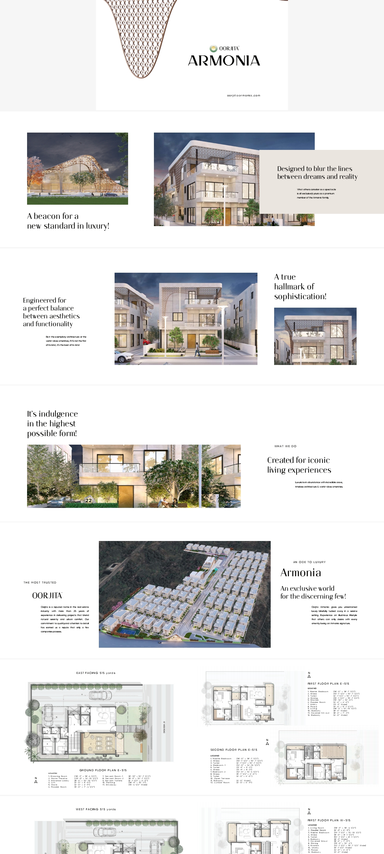 5 BHK + Pooja Room 5810 Sq.Ft. Villa in Oorjita Armonia