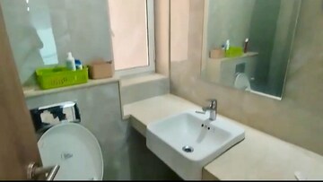 Bathroom in 2 BHK Apartment at L And T Seawoods Residences, Seawoods – for Rent