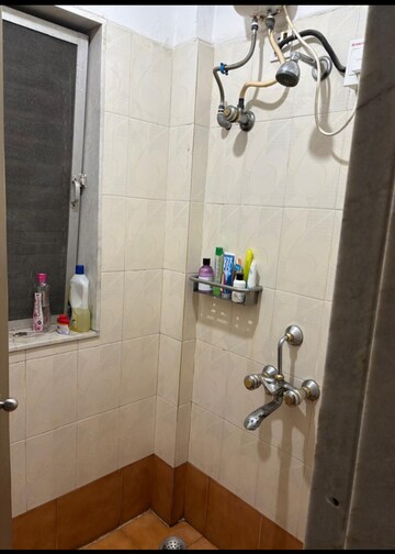 Bathroom in 2 BHK Apartment at Fam CHS, Kopar Khairane – for Rent