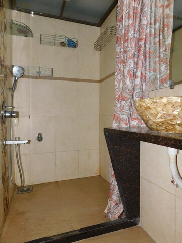 Bathroom in 2 BHK Apartment at Brothers CHS, Mahim – for Rent