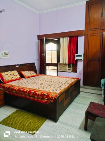 Bedroom in 3 BHK Builder Floor at Satyam Plaza, Sector 15 – for Rent