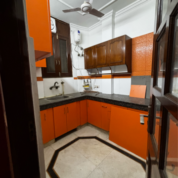 Kitchen in 2 BHK Builder Floor at Saket – for Rent