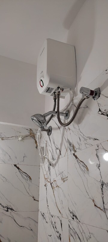 Bathroom in 1 BHK Apartment at Satyam Shivam Phase I, Kharadi – for Rent