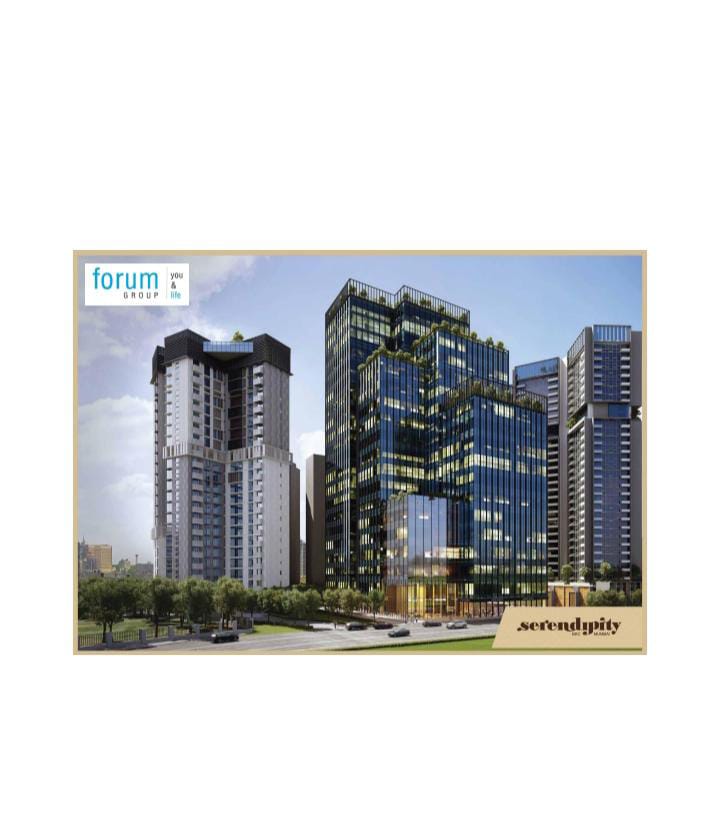 3 BHK + Extra Room 1465 Sq.Ft. Apartment in Forum Serendipity