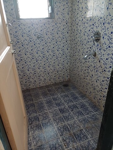Bathroom in 1 BHK Apartment at Megh Malhar Co-op Housing Society, Ghansoli – for Rent