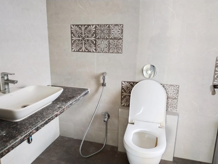 Bathroom, marathon-nexzone 2 Bedroom 745 Sq.Ft. Apartment In New Panvel Navi Mumbai 8479768