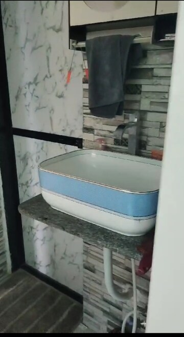 Bathroom in 2 BHK Apartment at Sai Nagar CHS, Kalamboli – for Rent