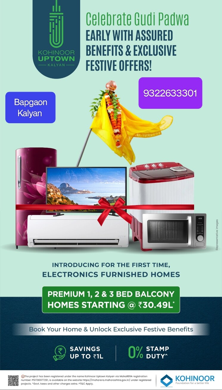 Master Plan, kohinoor-uptown 1 Bedroom 375 Sq.Ft. Apartment In Bapgaon Thane 8479936