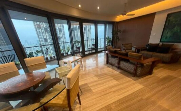 Living Room, lodha-world-crest 3 Bedroom 1881 Sq.Ft. Apartment In Worli Mumbai 8480319