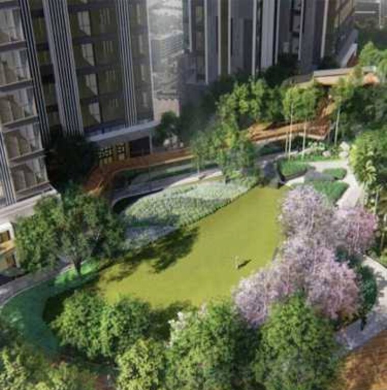Garden, rustomjee-crown 3 Bedroom 1335 Sq.Ft. Apartment In Prabhadevi Mumbai 8480553