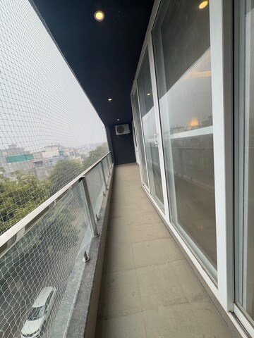 Balcony in 4 BHK Builder Floor at Ansal Sushant Lok I, Sector 43 – for Rent