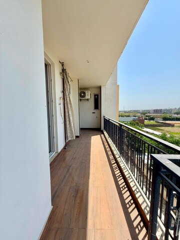 Balcony in 3 BHK Apartment at GVT Beliston Avenue, Dhakoli Village – for Rent