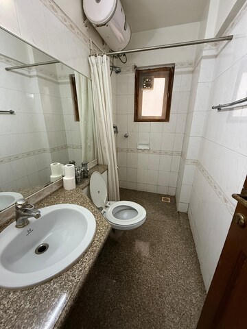 Bathroom in 3 BHK Apartment at Koregaon Park – for Rent