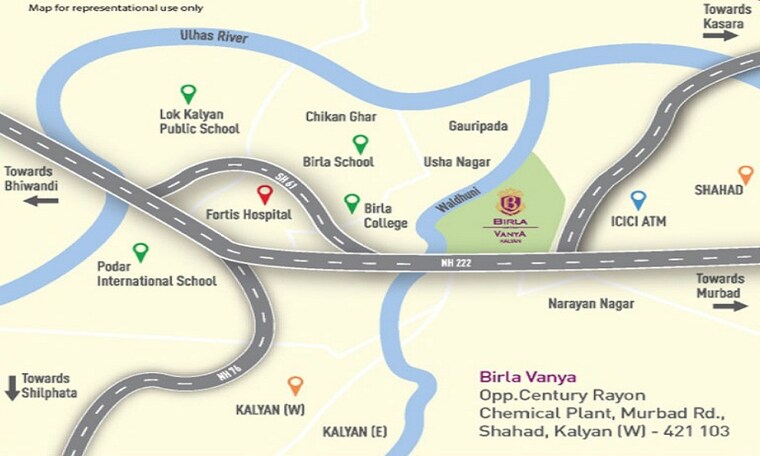 Master Plan, birla-vanya 3 Bedroom 877 Sq.Ft. Apartment In Kalyan West Thane 8481058