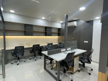 Team Area in  Office Space at Savaliya Krish Cubical, Thaltej – for Rent