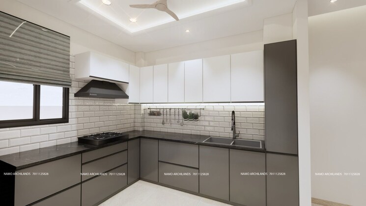 Kitchen, indira nagar 2 Bedroom 1000 Sq.Ft. Apartment In Indira Nagar Delhi 8482004
