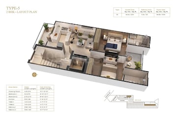 Balcony in 3 BHK Apartment at Suncity Vatsal Valley, Gwal Pahari – for Sale