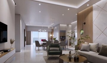 Living Room in 3 BHK Apartment at Narsingi – for Sale