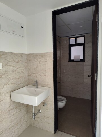 Bathroom in 2 BHK Apartment at Shapoorji Pallonji Sensorium Auris, Hinjewadi – for Rent
