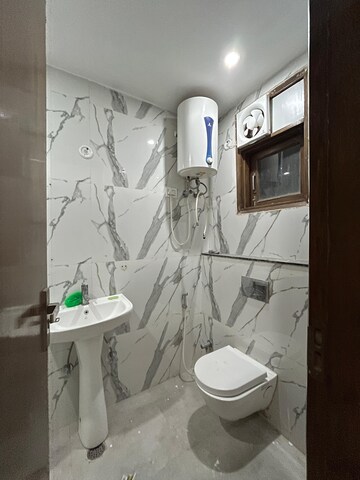 Bathroom in 3 BHK Apartment at Freedom Fighters Enclave – for Sale