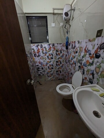 Bathroom in 2 BHK Apartment at Raunak City Sector 4, Kalyan West – for Rent