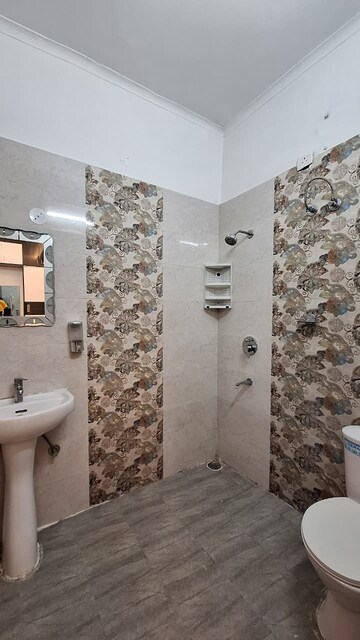 Bathroom in 3 BHK Builder Floor at Dhakoli Village – for Sale