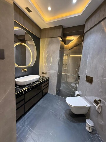 Bathroom in 4 BHK Apartment at Lodha World View, Worli – for Rent