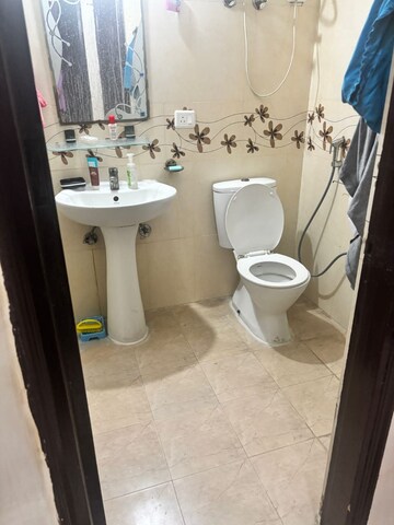 Bathroom in 3 BHK Apartment at Prateek Wisteria, Sector 77 – for Rent