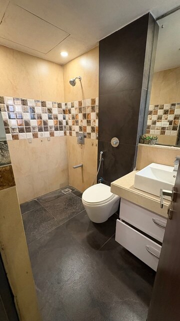 Bathroom in 2 BHK Apartment at Lodha Splendora, Ghodbunder Road – for Rent