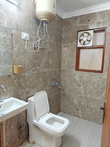 Bathroom in 1 BHK Builder Floor at Ignou Road – for Rent