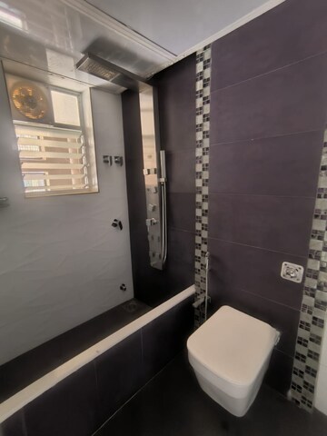 Bathroom in 4 BHK Apartment at Rajesh Raj Infinia, Malad West – for Rent