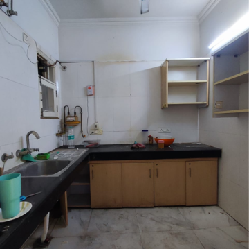 Kitchen in 3 BHK Apartment at Malviya Nagar – for Rent
