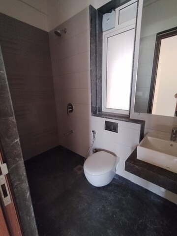Bathroom in 3 BHK Apartment at Rajesh Raj Infinia, Malad West – for Rent